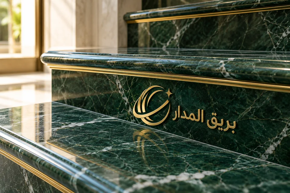 تصور درج رخامي يحمل الهوية